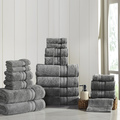 Modern Threads Modern Threads 18 Piece SpunLoft™ towel set Charcoal 5SPL18PE-CHR-ST